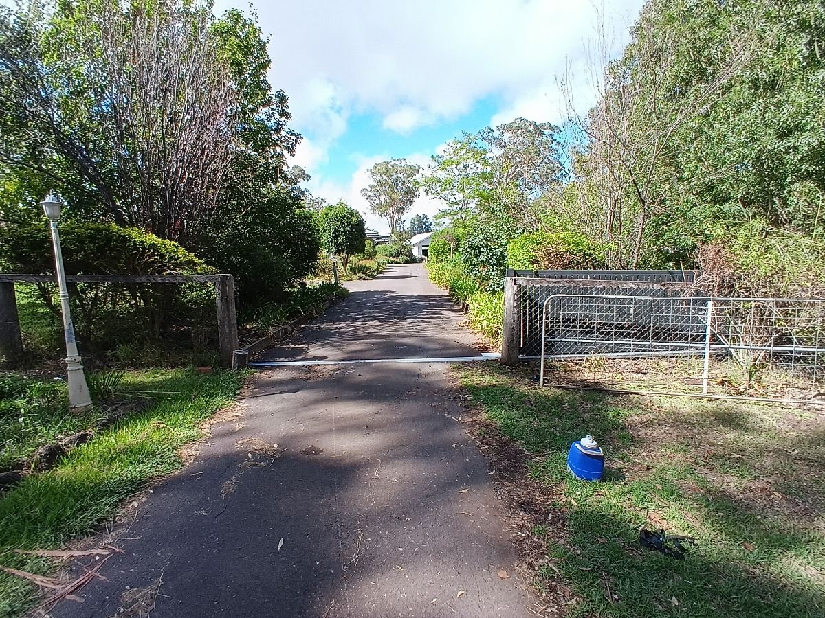 before Galvanised Pipe-Galvanised Sliding Gate – Gate + Motor, Highfields
