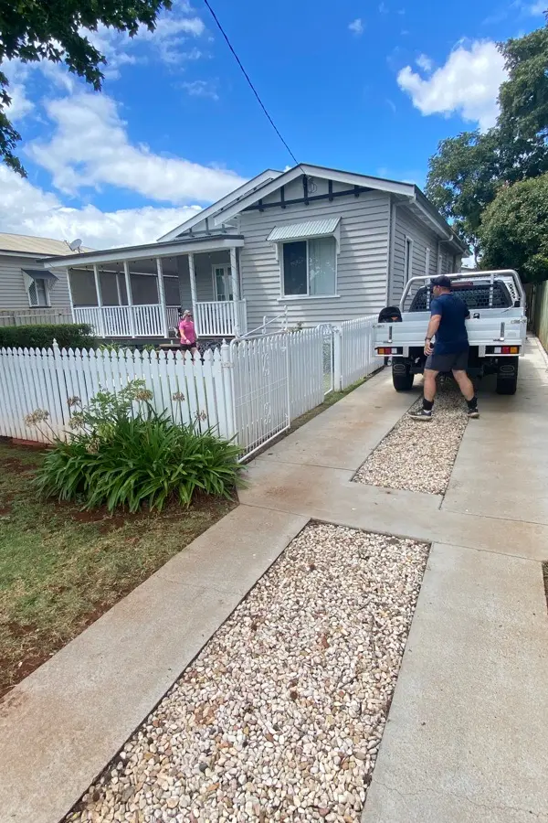 before N/A Timber Sliding Gate – Service Job - Slide + PA Gates, Newtown