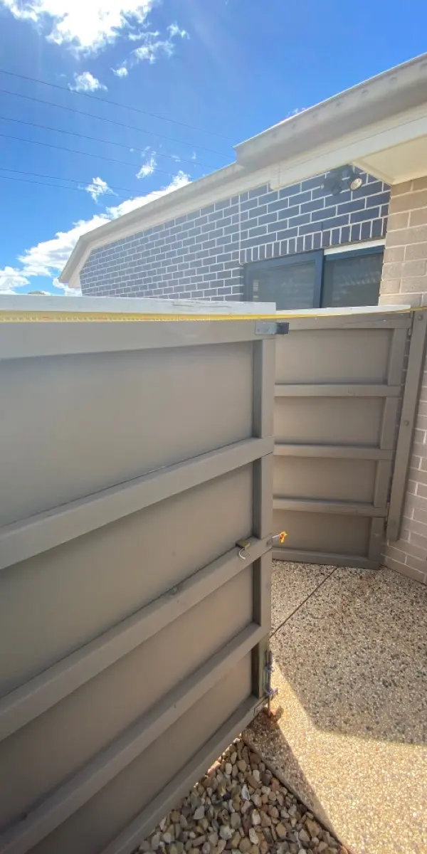 before White Aluminium Swing Gate – Gate replacement, Kearneys Spring