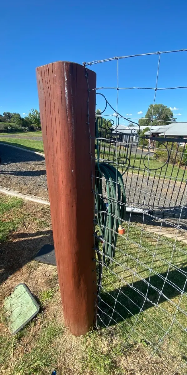 before N/A Timber Swing Gate – Service Job - Posts, Gowrie Junction