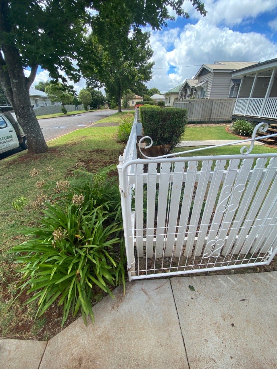before N/A Wrought Iron Sliding Gate – Service Job - Slide + PA Gates, Newtown