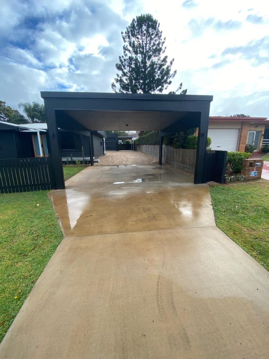 before Black Powder-coated Aluminium Custom Door – Ventilated Door, East Toowoomba