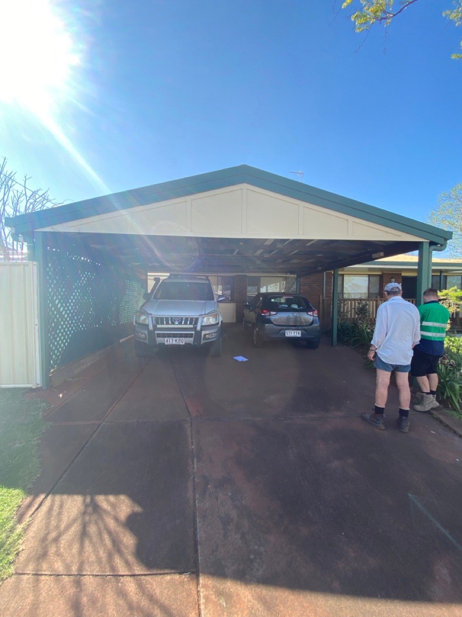 before N/A N/A Custom Door – Carport enclosure, Centenary Heights