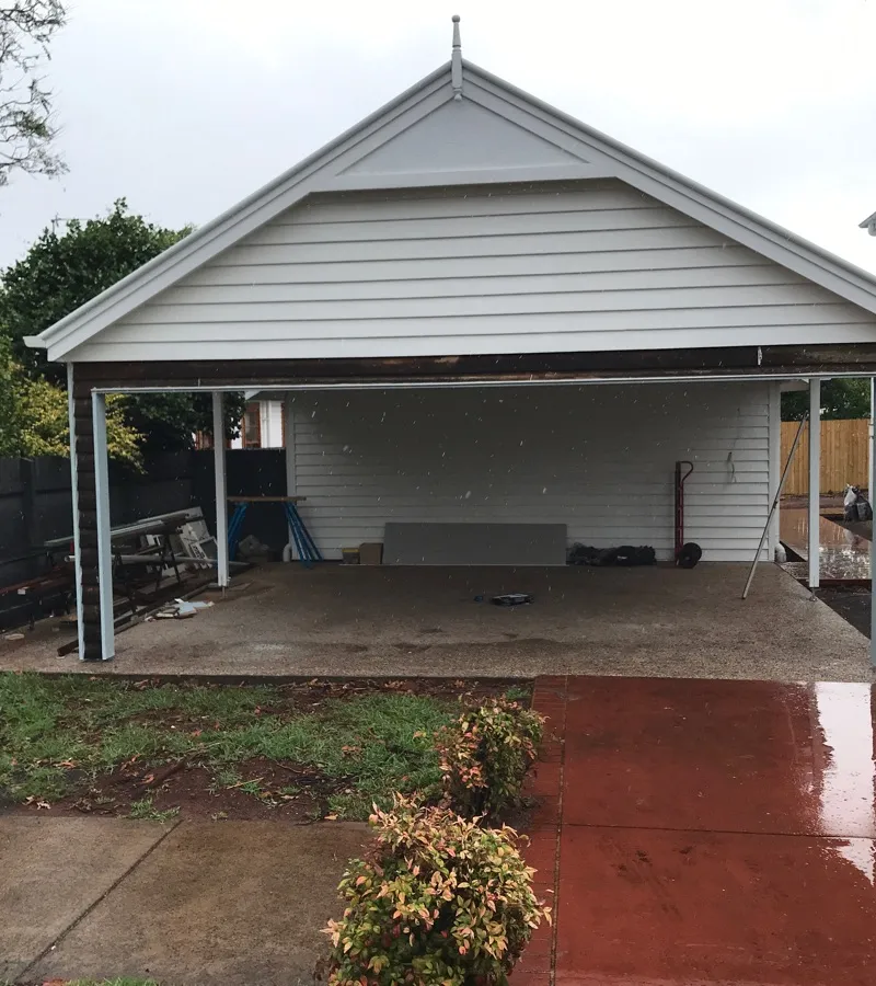 before White Powder-coated Steel Custom Door – Bar Grille, East Toowoomba