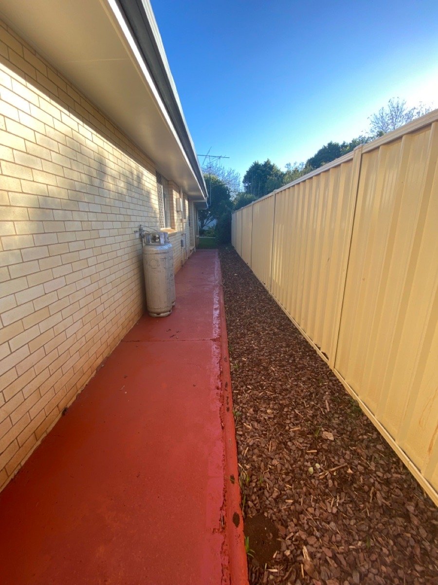 before Cream Powder-coated Aluminium Swing Gate – Gate + Infill, Rangeville