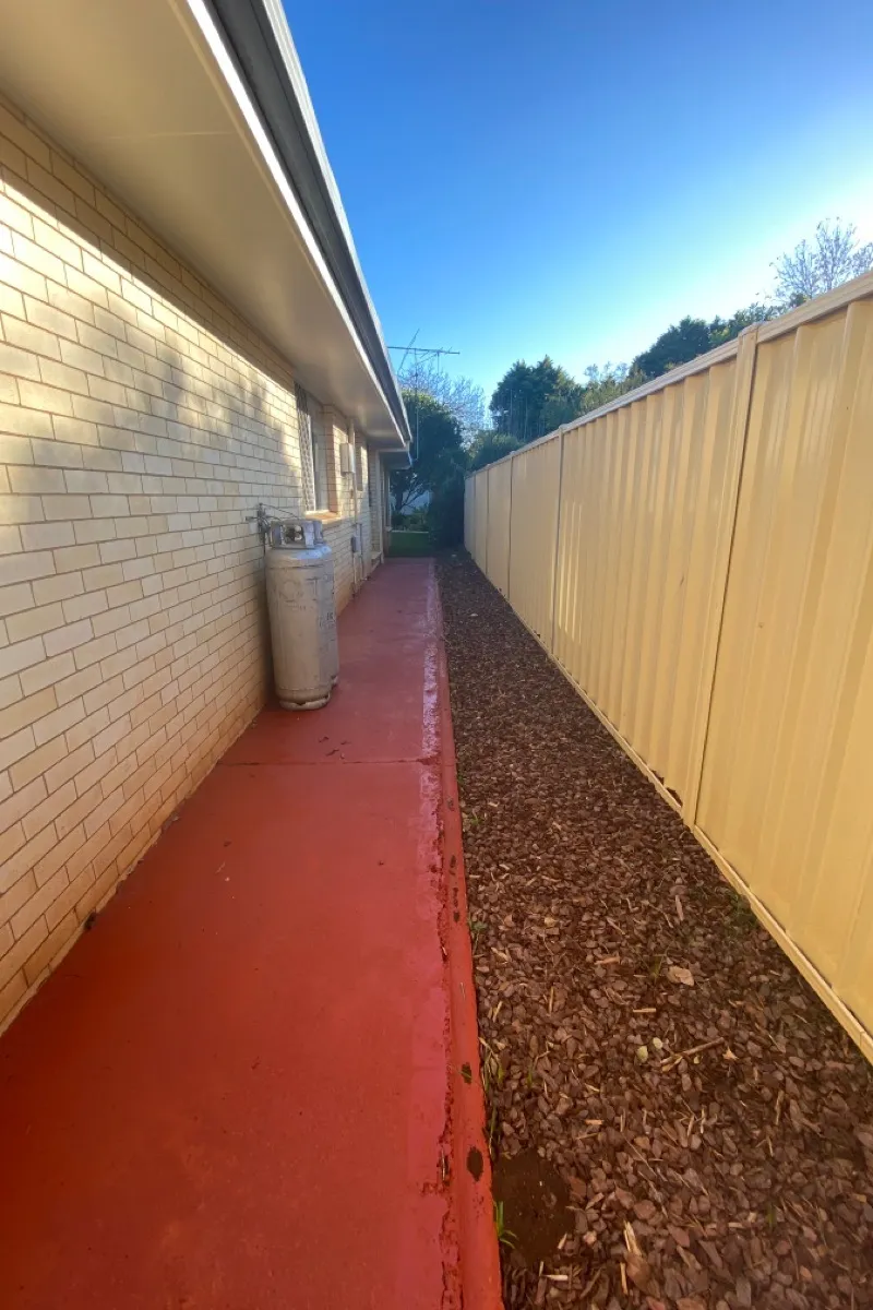 before Cream Powder-coated Aluminium Swing Gate – Gate + Infill, Rangeville