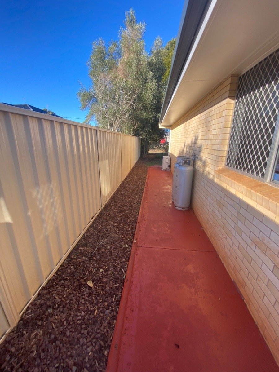 before Cream Powder-coated Aluminium Swing Gate – Gate + Infill, Rangeville