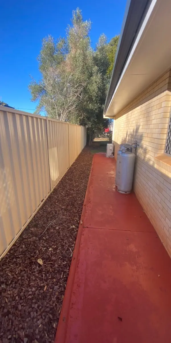 before Cream Powder-coated Aluminium Swing Gate – Gate + Infill, Rangeville
