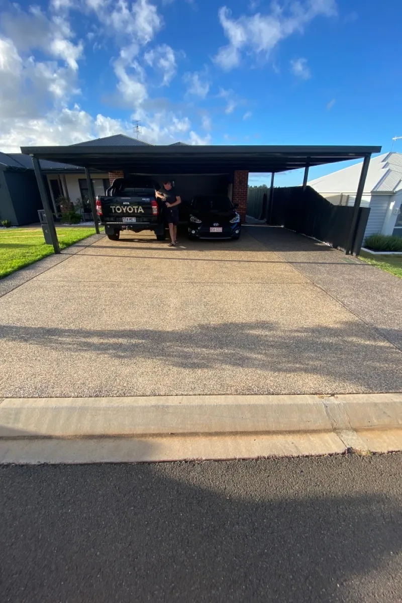 before Monument Powder-coated Steel Swing Gate – Gate + Fence, Highfields