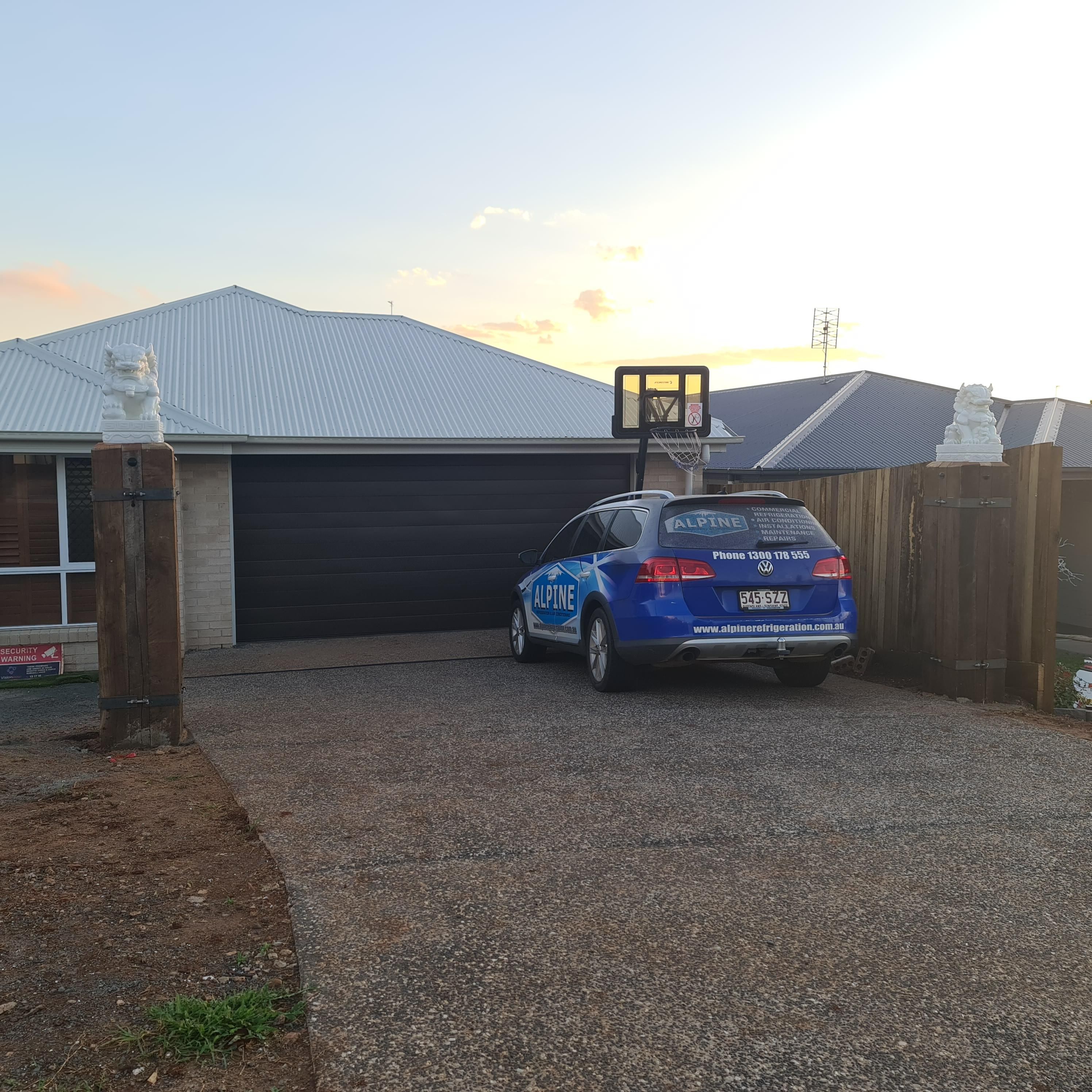 before Black Aluminium Sliding Gate – Gate + Motor (Sliding 5980w + PA Push-Button + Merlin Slide 600), Kearneys Spring