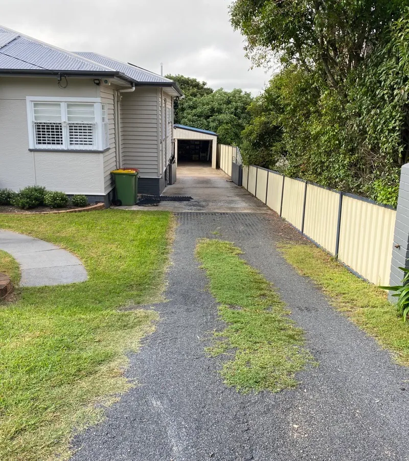 before Basalt Powder-coated Steel Swing Gate – Gate (Single Swing + PA + Motor), Mount Lofty