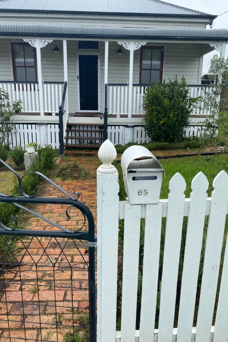 before Galvanised Galvanised Sliding Gate – Gate + Motor, East Toowoomba
