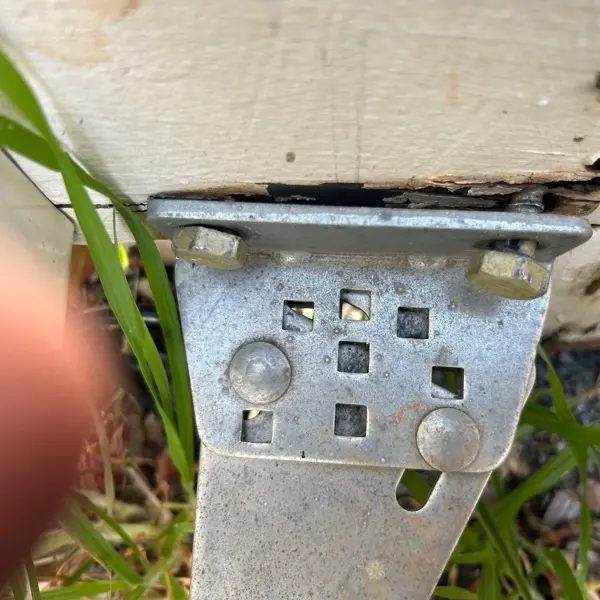 before White Timber Swing Gate – Rotten Gate Post (warranty repair), South Toowoomba