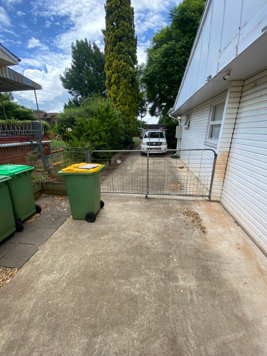before N/A Mesh Swing Gate – Gate + Motor (Swing Toward Shed), Centenary Heights