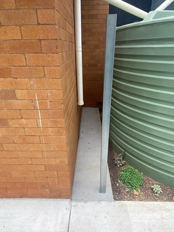 before Green Colorbond Steel Sliding Gate – Telescopic Gate, Rockville