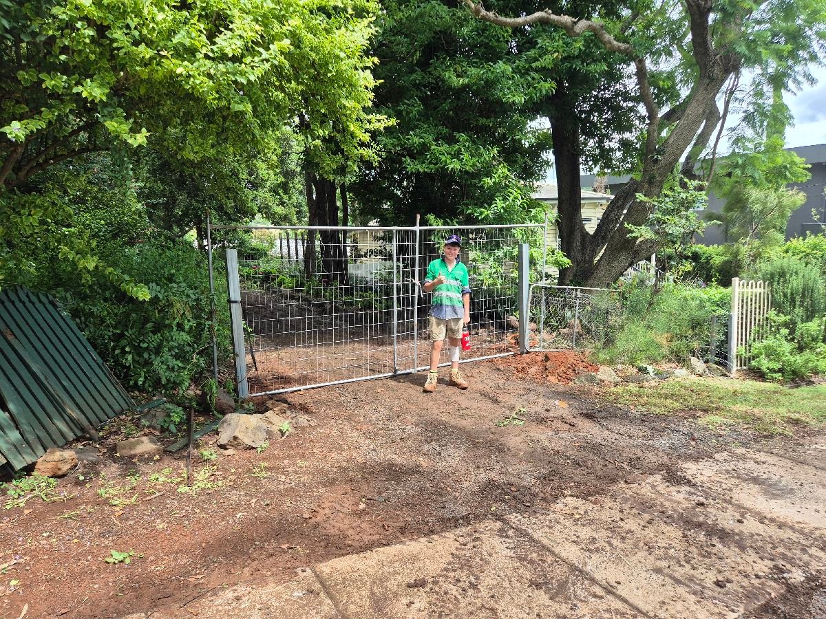 before N/A Timber + Galvanised Frame Swing Gate – Double Swinging Gate, Newtown