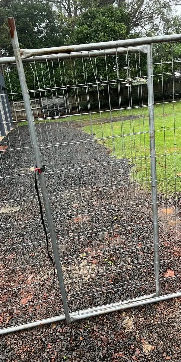 before Black Powder-coated Steel Swing Gate – 4 x Posts, Highfields