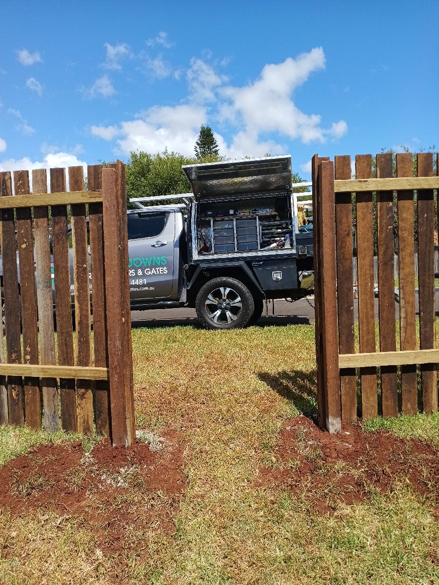 before Black Powder-coated Aluminium Sliding Gate – Gate + Side Gate Quote, Kearneys Spring
