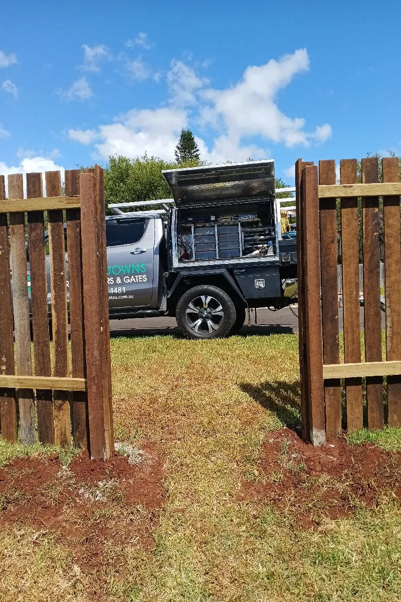 before Black Powder-coated Aluminium Sliding Gate – Gate + Side Gate Quote, Kearneys Spring