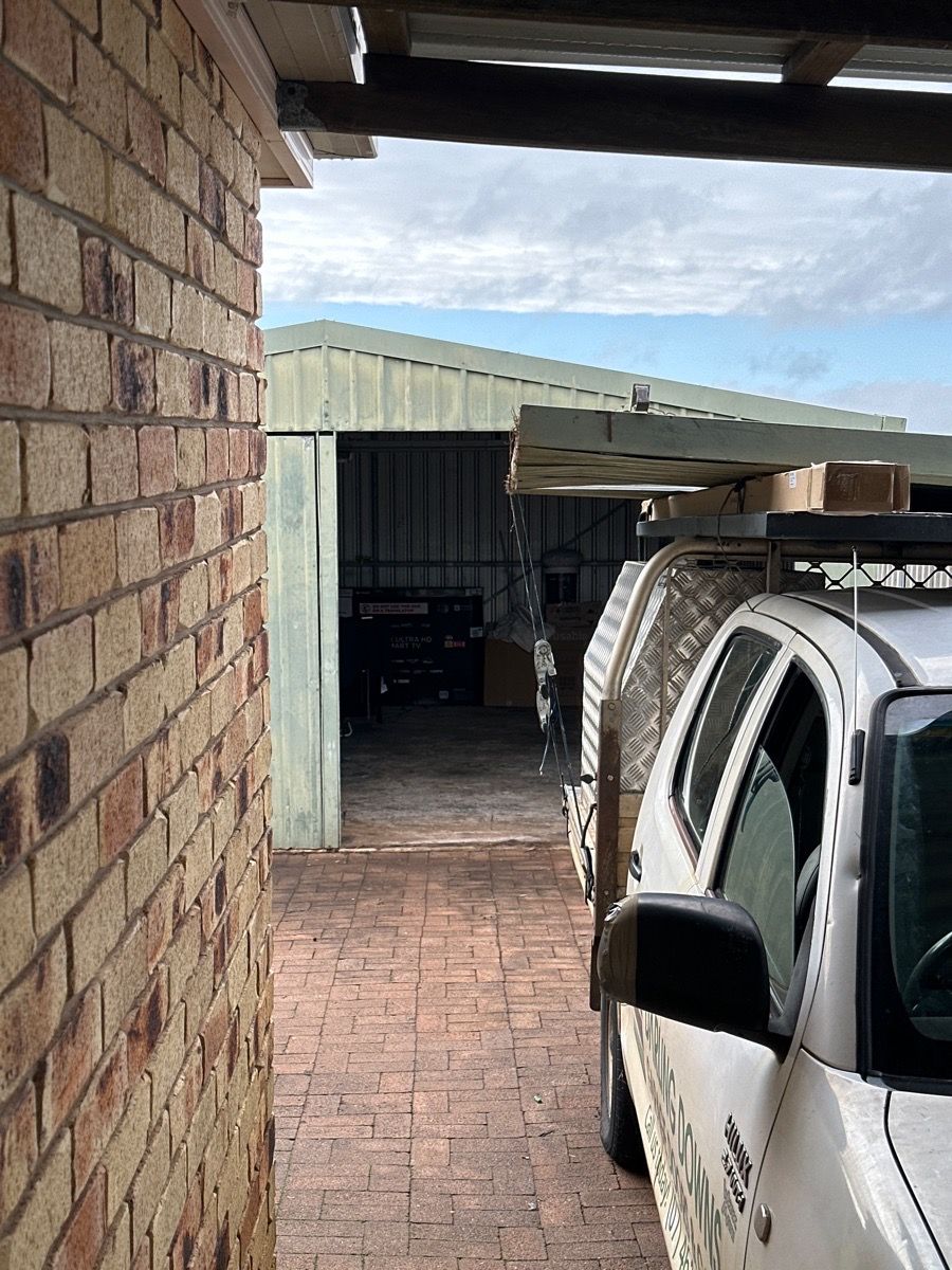 before Galvanised Galvanised Steel Tilt Door – Tilt Door Damage, Wilsonton