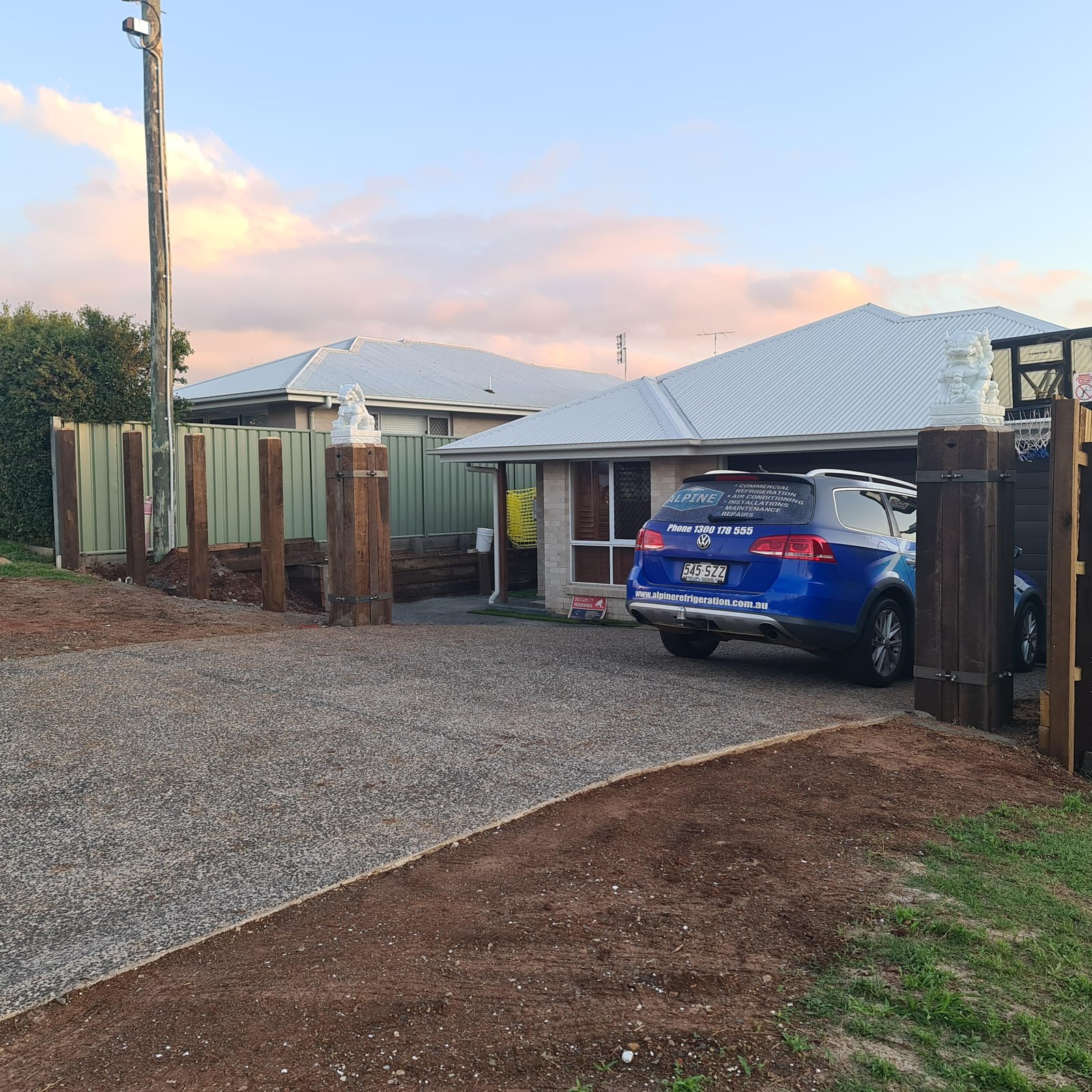 before Black Aluminium Sliding Gate – Gate + Motor (Sliding 5980w + PA Push-Button + Merlin Slide 600), Kearneys Spring