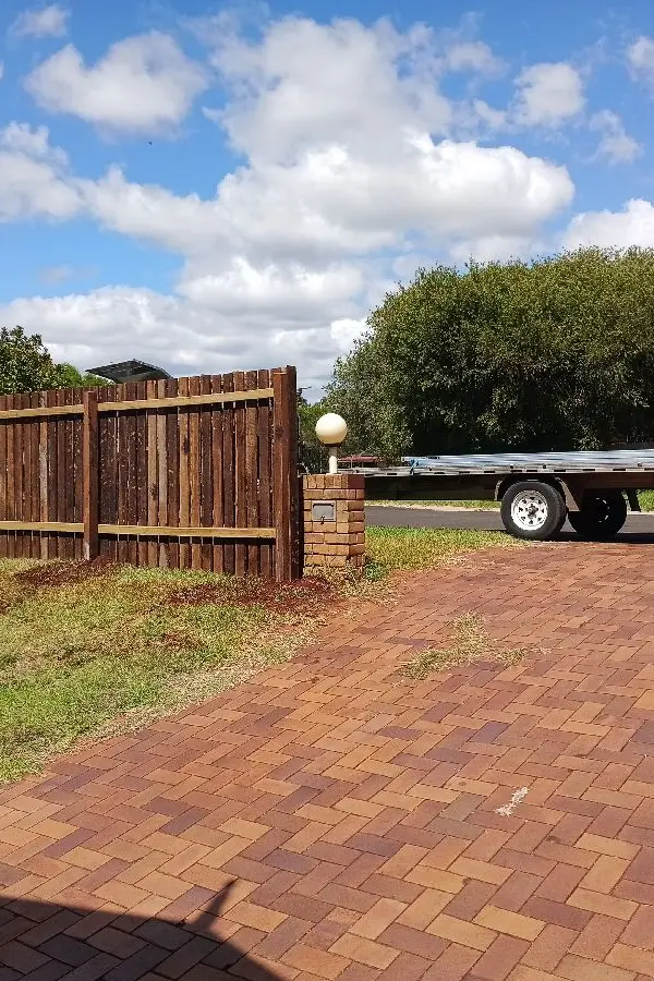 before Black Powder-coated Aluminium Sliding Gate – Gate + Side Gate Quote, Kearneys Spring