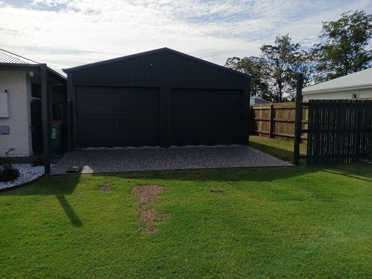 before Monument Colorbond Steel Swing Gate – Service Job - Gate, Highfields