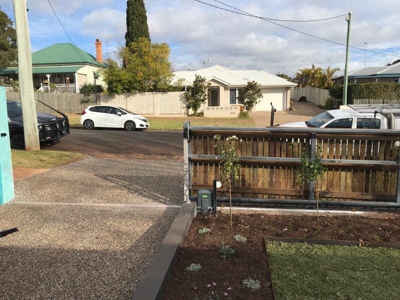 before Galvanised Pipe-Galvanised Sliding Gate – Service Job - Sliding Gate Frame Only, South Toowoomba