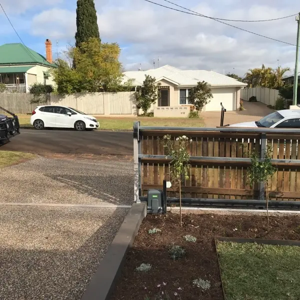 before Galvanised Pipe-Galvanised Sliding Gate – Service Job - Sliding Gate Frame Only, South Toowoomba