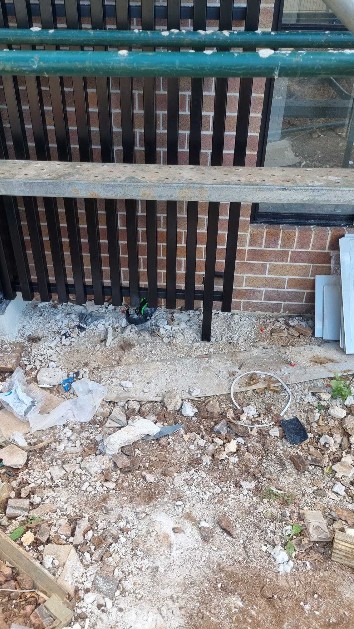 detail Black Powder-coated Aluminium Custom Door – Aluminium Batten Screen, Mount Lofty