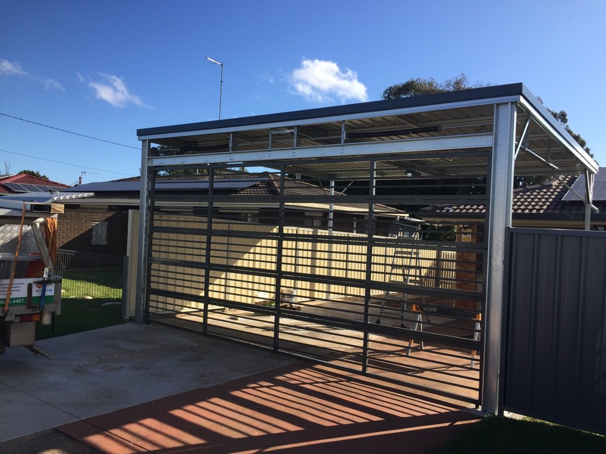 in progress Galvanised Galvanised Steel Custom Door – Bar Grille, Harristown