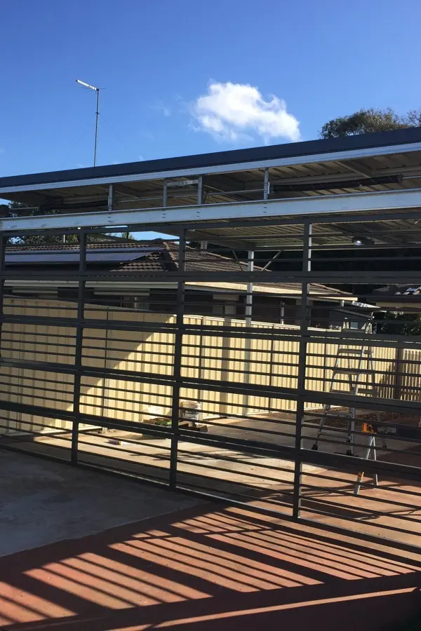 in progress Galvanised Galvanised Steel Custom Door – Bar Grille, Harristown