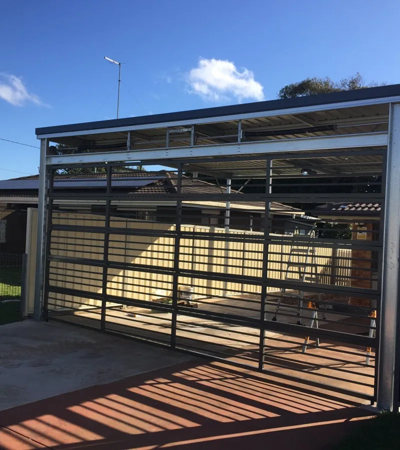 in progress Galvanised Galvanised Steel Custom Door – Bar Grille, Harristown