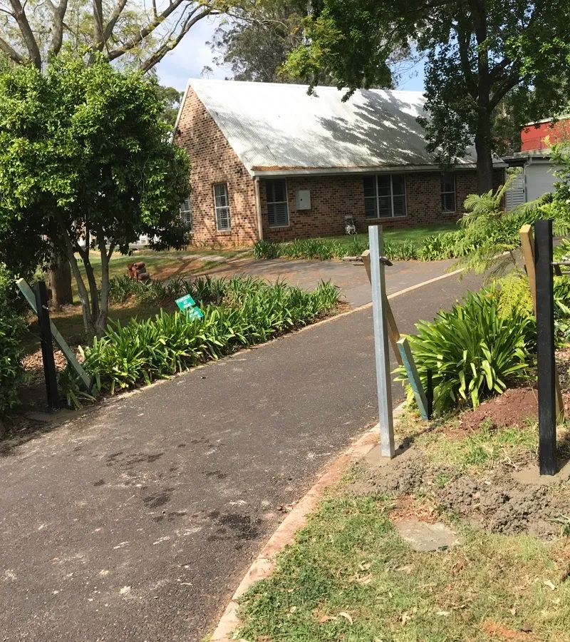 in progress Black Powder-coated Aluminium Swing Gate – Manual Swing Gates, Blue Mountain Heights
