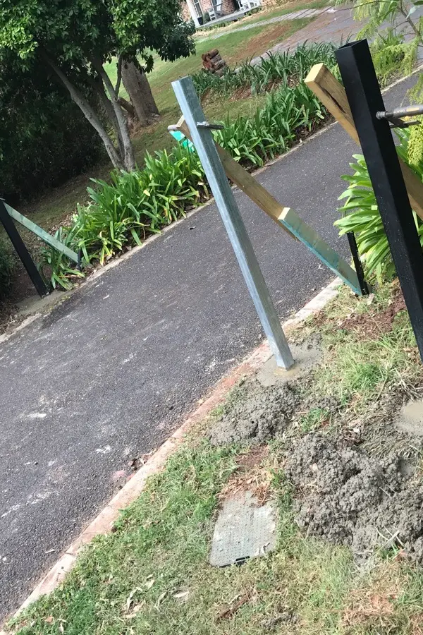 in progress Black Powder-coated Aluminium Swing Gate – Manual Swing Gates, Blue Mountain Heights