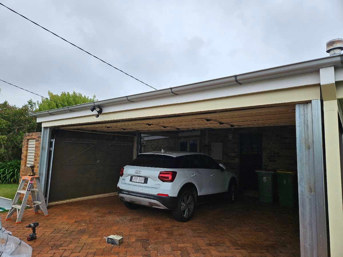 in progress Cream Powder-coated Steel Custom Door – Bar Grille, Harristown