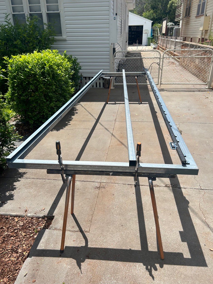 in progress Galvanised Pipe-Galvanised Sliding Gate – Slide Gate + Motor (warranty weld), South Toowoomba