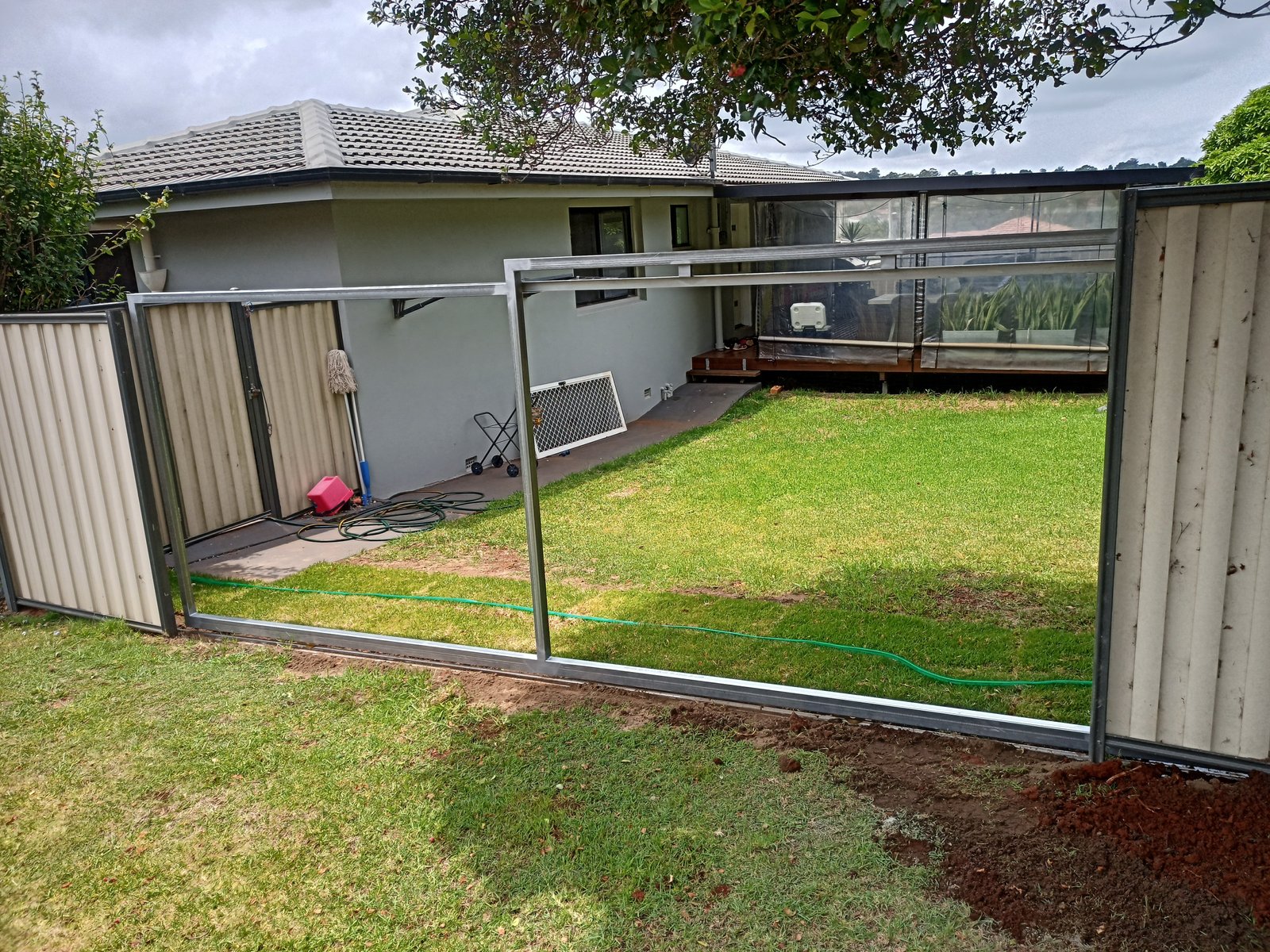 in progress Galvanised Pipe-Galvanised Sliding Gate – Sliding Gate, Centenary Heights