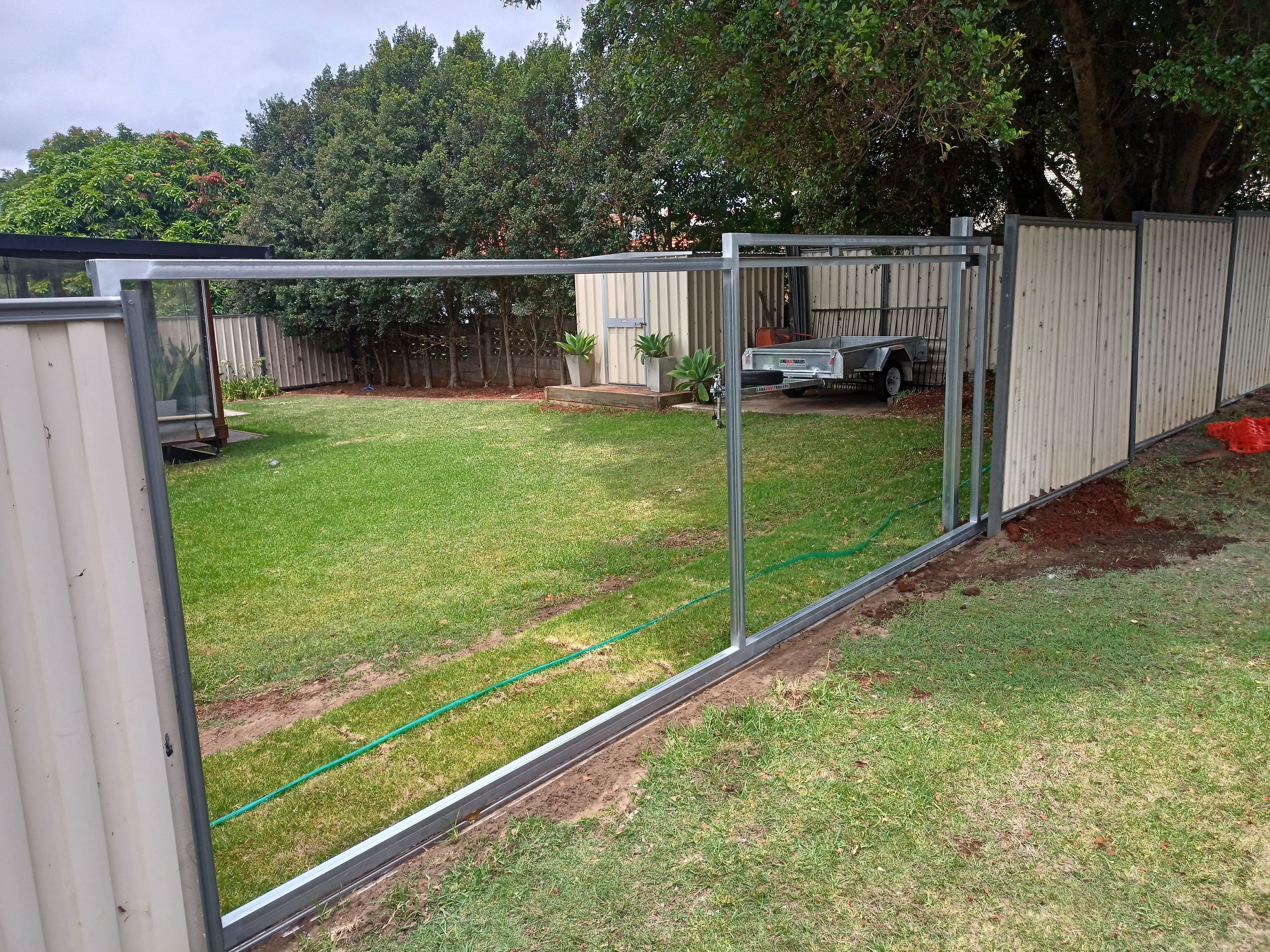 in progress Galvanised Pipe-Galvanised Sliding Gate – Sliding Gate, Centenary Heights