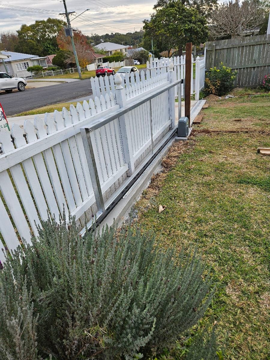 in progress Galvanised Galvanised Sliding Gate – Gate + Motor, East Toowoomba