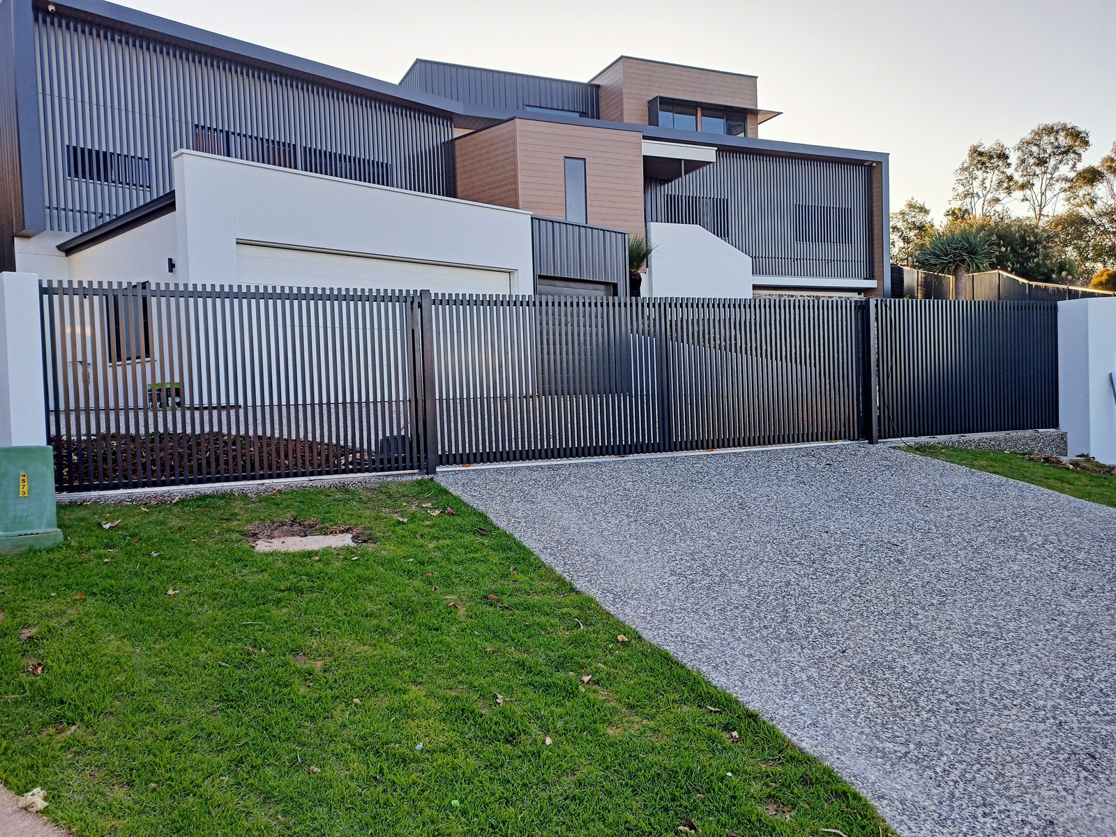 in progress Galvanised Aluminium Sliding Gate – Aluminium Sliding gate, Prince Henry Heights