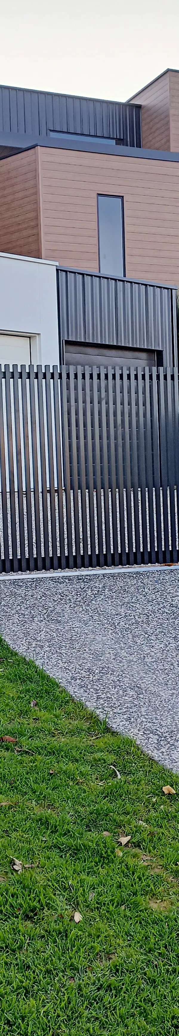 in progress Galvanised Aluminium Sliding Gate – Aluminium Sliding gate, Prince Henry Heights